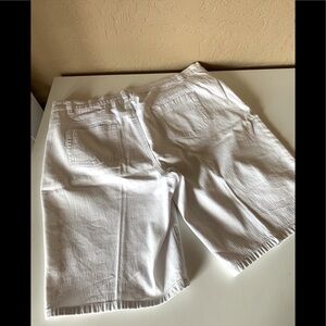 DG2 Women’s Plus Size White Jean Shorts